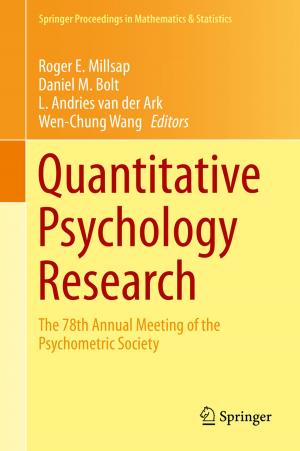 Cover of the book Quantitative Psychology Research by Cheng-ke Zhang, Huai-nian Zhu, Hai-ying Zhou, Ning Bin