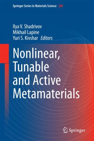 Cover of the book Nonlinear, Tunable and Active Metamaterials by Tuomo Peltonen