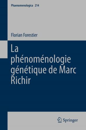 Cover of the book La phénoménologie génétique de Marc Richir by 