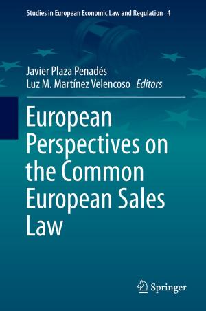Cover of the book European Perspectives on the Common European Sales Law by 