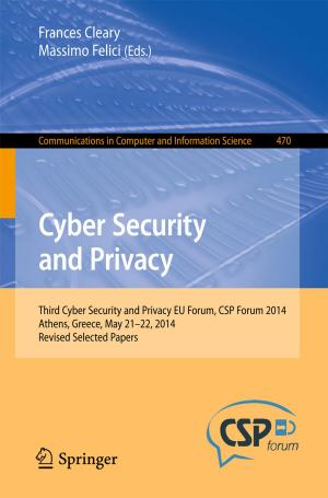 Cover of the book Cyber Security and Privacy by Grietjie Verhoef