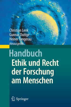 Cover of the book Handbuch Ethik und Recht der Forschung am Menschen by 