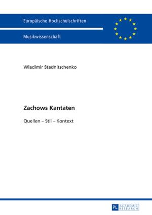 Cover of the book Zachows Kantaten by Lilli Gebhard