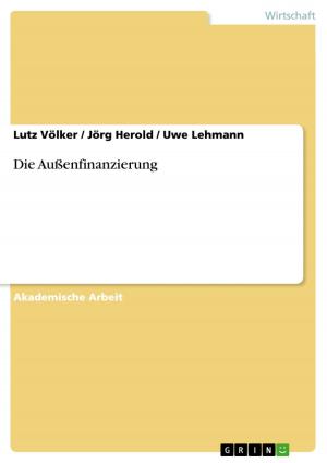 Cover of the book Die Außenfinanzierung by Tatjana Schikorski