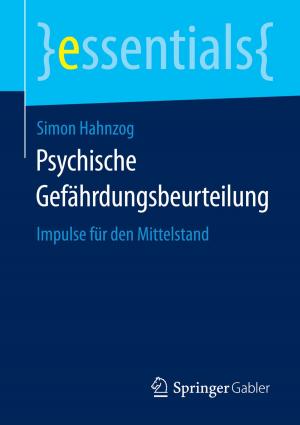 Cover of the book Psychische Gefährdungsbeurteilung by Heiner Bubb, Klaus Bengler, Rainer E. Grünen, Mark Vollrath