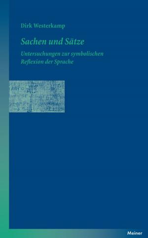 Cover of the book Sachen und Sätze by Maria Moog-Grünewald
