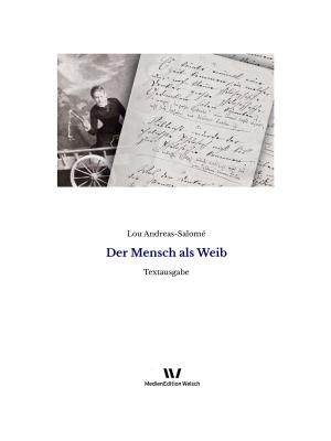 Cover of the book Der Mensch als Weib by Lou Andreas-Salomé