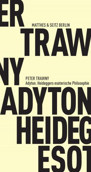 Cover of the book Adyton by Martin Burckhardt, Dirk Höfer