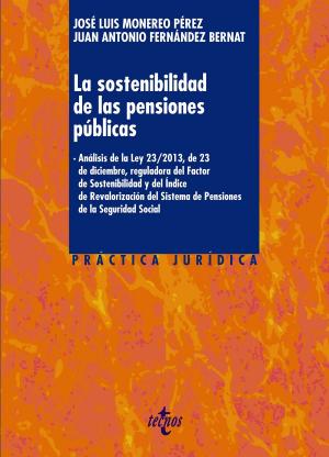 Cover of the book La sostenibilidad de las pensiones públicas by Juan Luis Pulido Begines