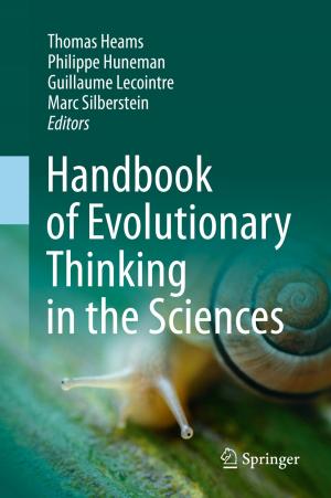 Cover of the book Handbook of Evolutionary Thinking in the Sciences by J. Lima-de-Faria