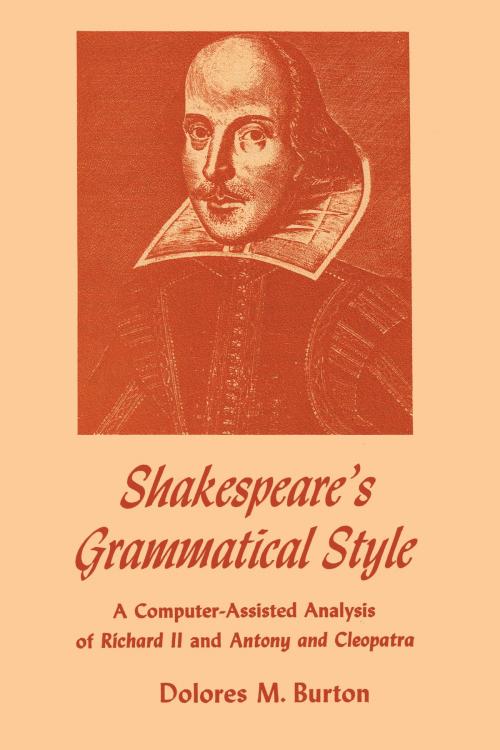 Cover of the book Shakespeare's Grammatical Style by Dolores M. Burton, University of Texas Press