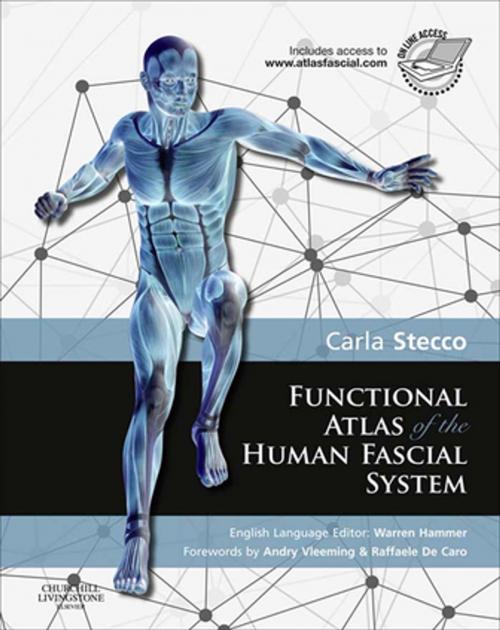 Cover of the book Functional Atlas of the Human Fascial System E-Book by Carla Stecco, MD, Warren I Hammer, DC, MS, Elsevier Health Sciences