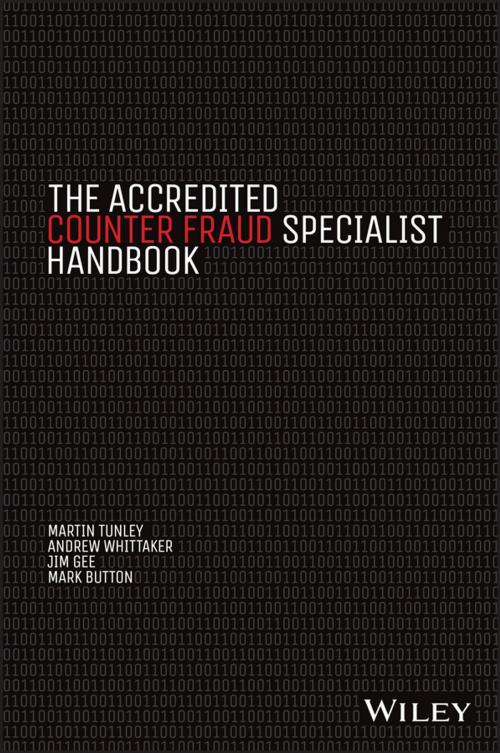 Cover of the book The Accredited Counter Fraud Specialist Handbook by Martin Tunley, Andrew Whittaker, Jim Gee, Mark Button, Wiley