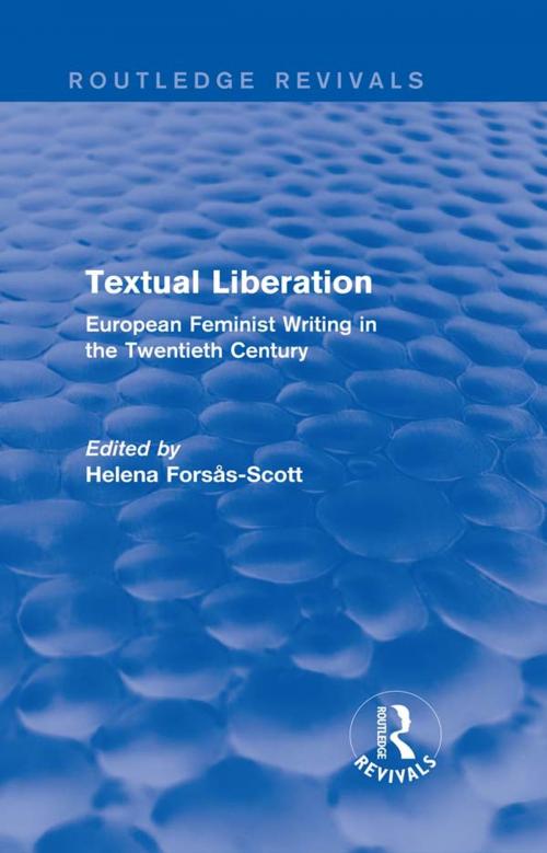 Cover of the book Textual Liberation (Routledge Revivals) by Helena Forsas-Scott, Taylor and Francis