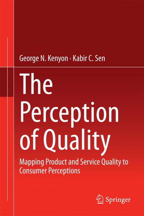 Cover of the book The Perception of Quality by George N. Kenyon, Kabir C. Sen, Springer London
