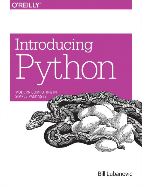 Cover of the book Introducing Python by Bill Lubanovic, O'Reilly Media