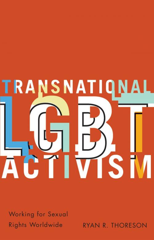 Cover of the book Transnational LGBT Activism by Ryan R. Thoreson, University of Minnesota Press