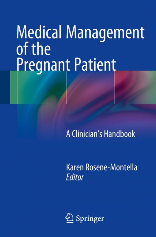Cover of the book Medical Management of the Pregnant Patient by , Springer New York
