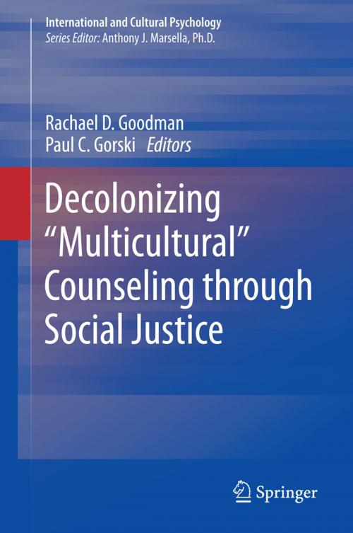 Cover of the book Decolonizing “Multicultural” Counseling through Social Justice by , Springer New York