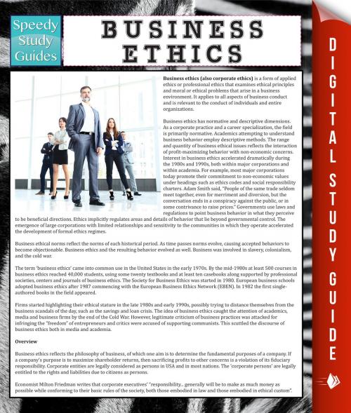 Cover of the book Business Ethics by Speedy Publishing, Speedy Publishing LLC