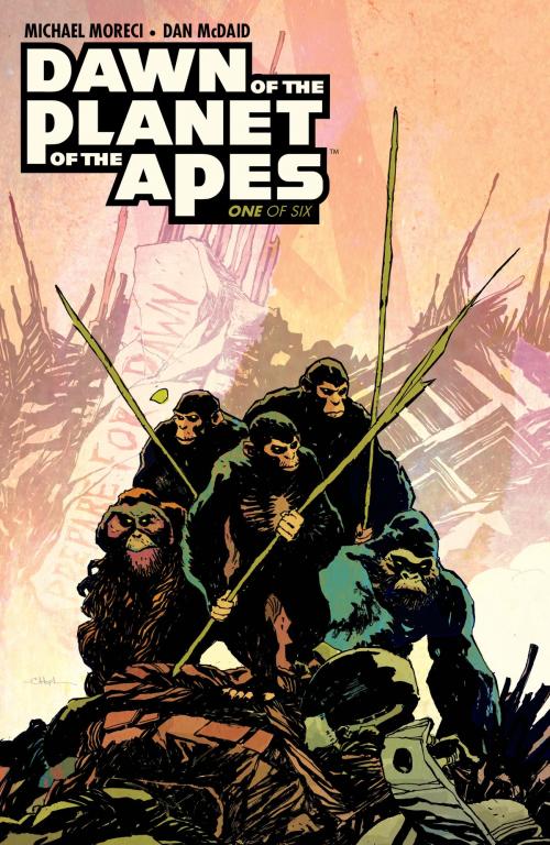 Cover of the book Dawn of the Planet of the Apes #1 by Michael Moreci, BOOM! Studios