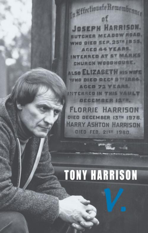 Cover of the book v. by Tony Harrison, Bloodaxe Books