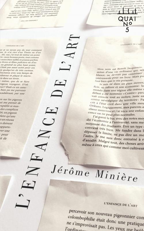 Cover of the book L'enfance de l'art by Jérôme Minière, Éditions XYZ
