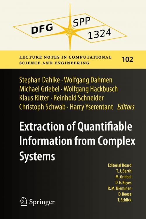 Cover of the book Extraction of Quantifiable Information from Complex Systems by , Springer International Publishing