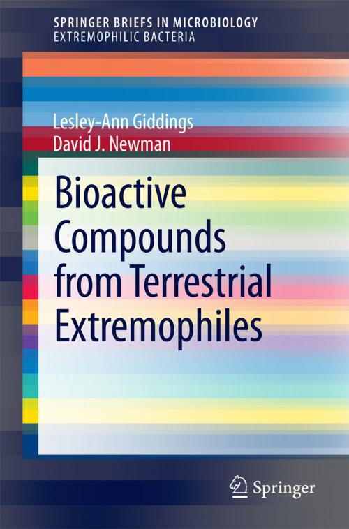Cover of the book Bioactive Compounds from Terrestrial Extremophiles by Lesley-Ann Giddings, David J. Newman, Springer International Publishing