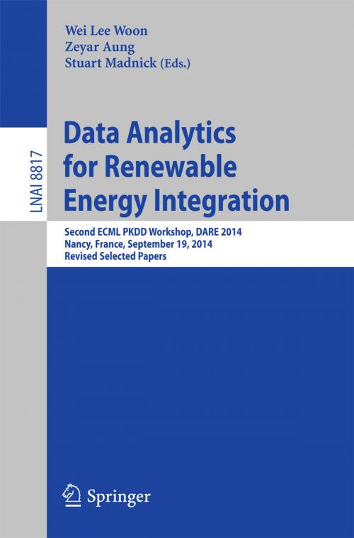 Cover of the book Data Analytics for Renewable Energy Integration by , Springer International Publishing