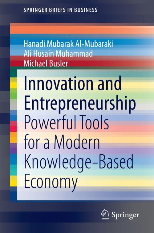 Cover of the book Innovation and Entrepreneurship by Ali Husain Muhammad, Hanadi Mubarak Al-Mubaraki, Michael Busler, Springer International Publishing