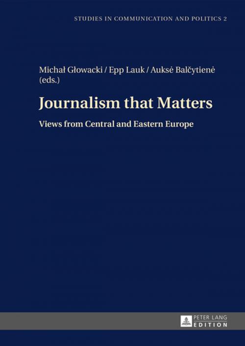 Cover of the book Journalism that Matters by , Peter Lang