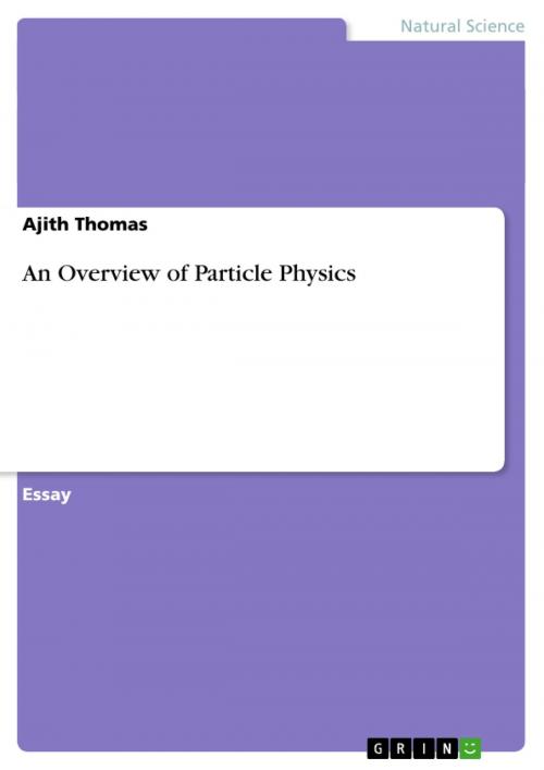 Cover of the book An Overview of Particle Physics by Ajith Thomas, GRIN Verlag