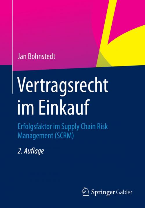 Cover of the book Vertragsrecht im Einkauf by Jan Bohnstedt, Springer Fachmedien Wiesbaden