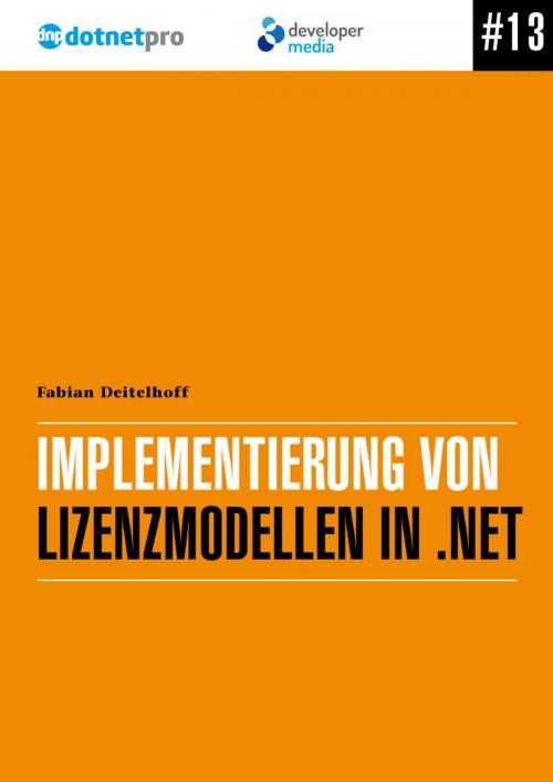 Cover of the book Implementierung von Lizenzmodellen in .NET by Fabian Deitelhoff, epubli