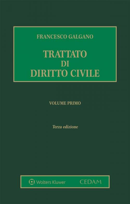 Cover of the book Trattato di diritto civile. Volume primo by Francesco Galgano, Cedam