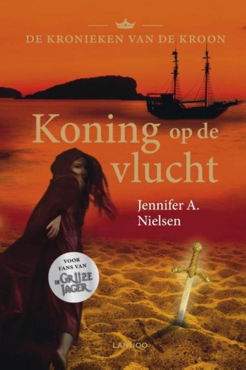 Cover of the book Koning op de vlucht by Jennifer A. Nielsen, Terra - Lannoo, Uitgeverij