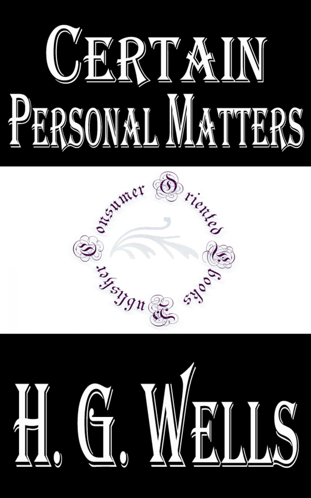 Big bigCover of Certain Personal Matters