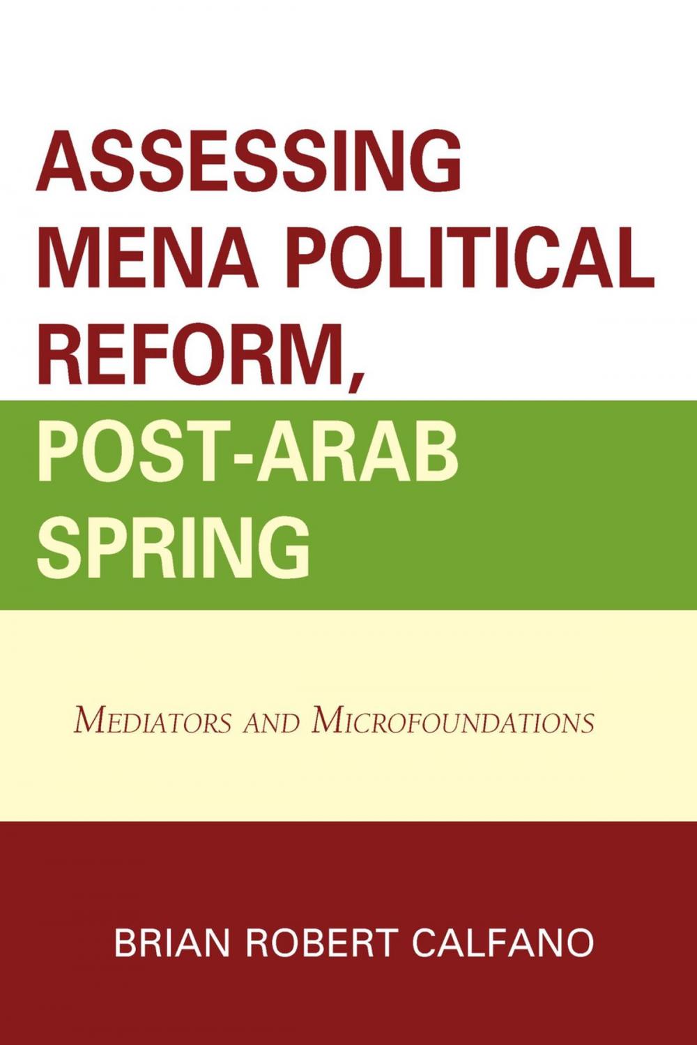Big bigCover of Assessing MENA Political Reform, Post-Arab Spring