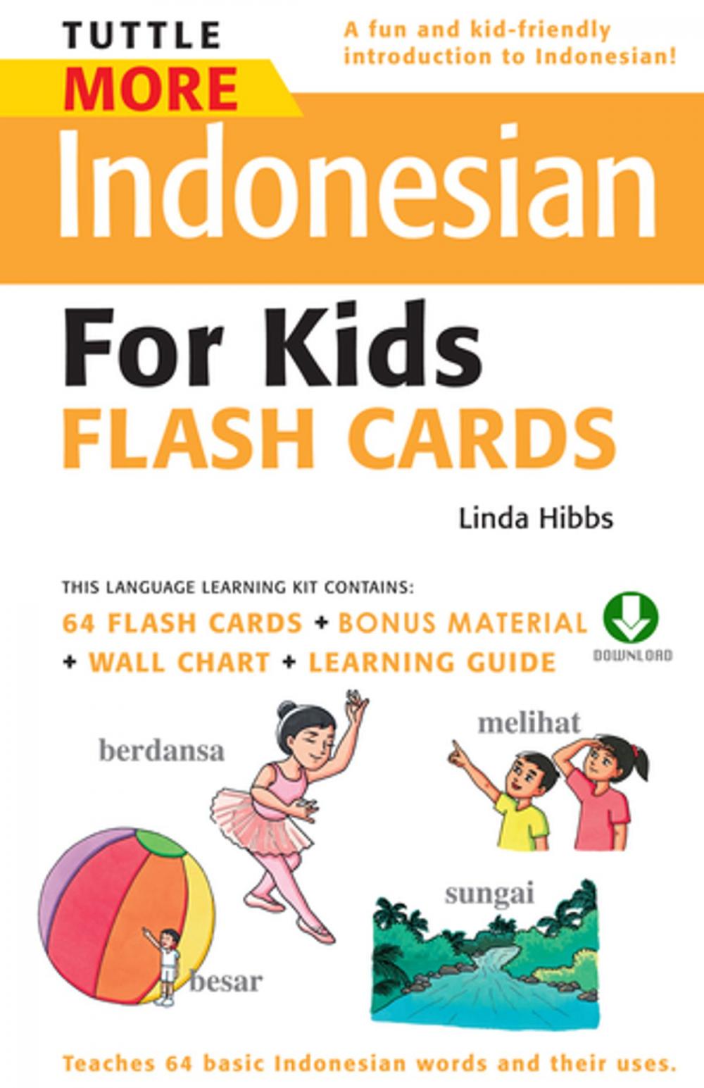 Big bigCover of Tuttle More Indonesian for Kids Flash Cards