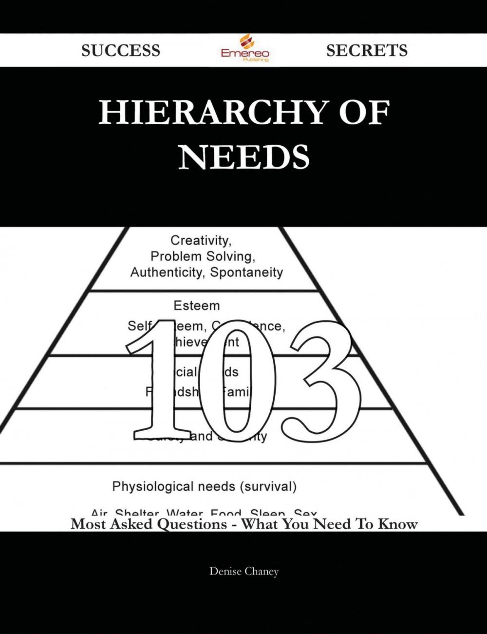 Big bigCover of Hierarchy of Needs 103 Success Secrets - 103 Most Asked Questions On Hierarchy of Needs - What You Need To Know