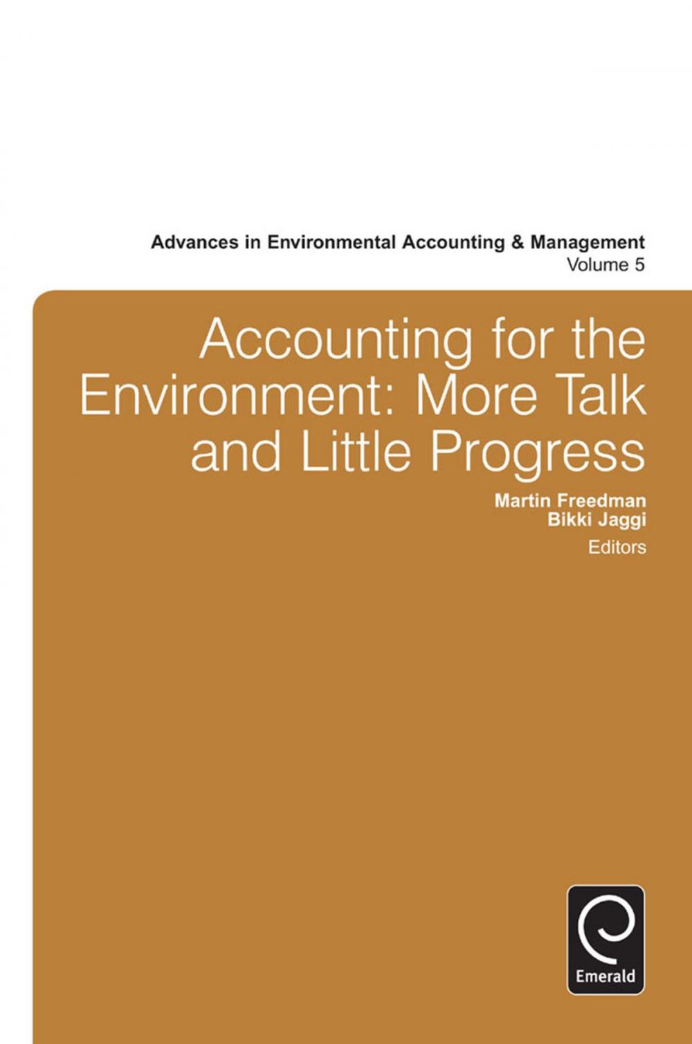 Big bigCover of Accounting for the Environment