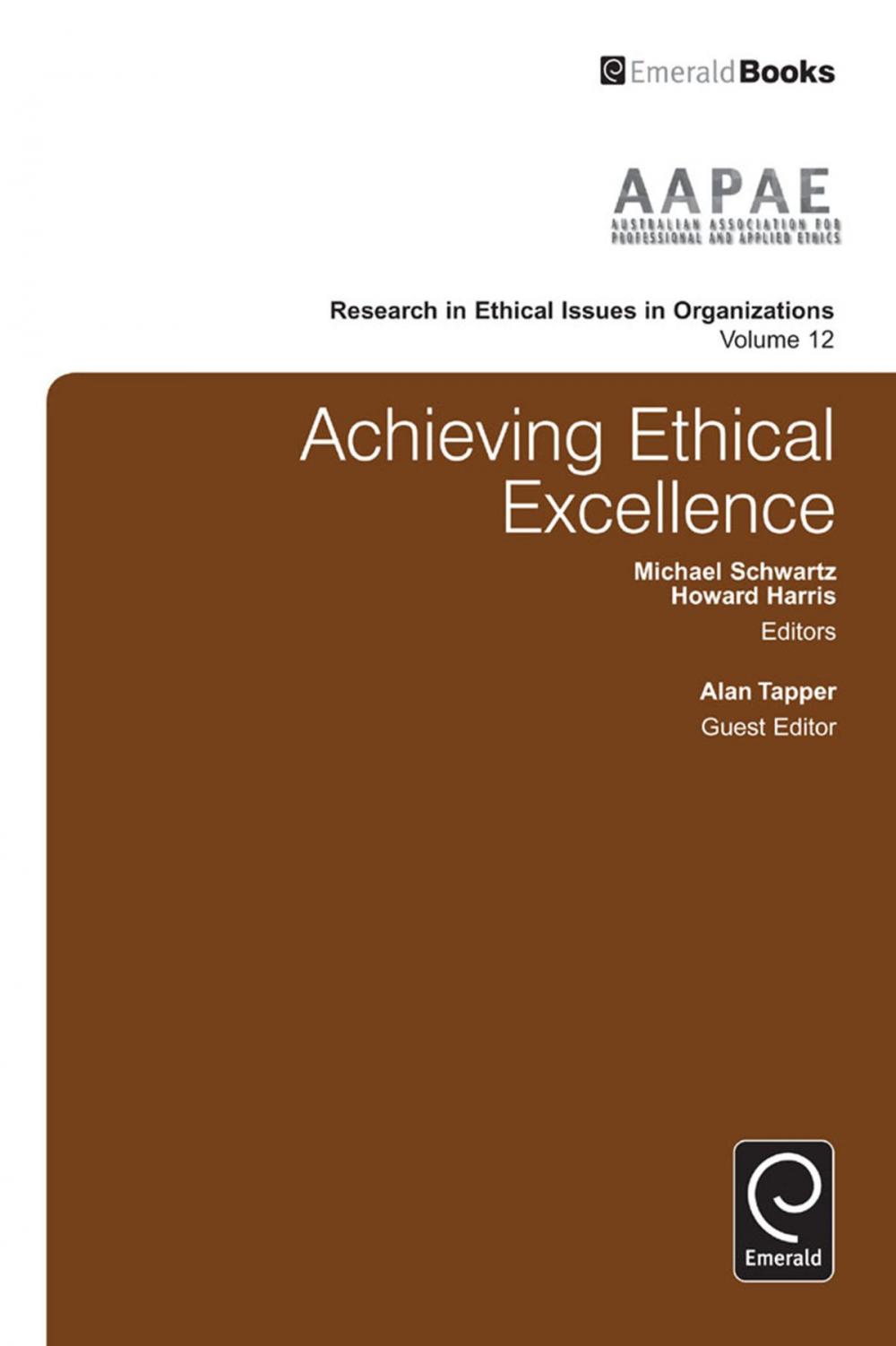 Big bigCover of Achieving Ethical Excellence