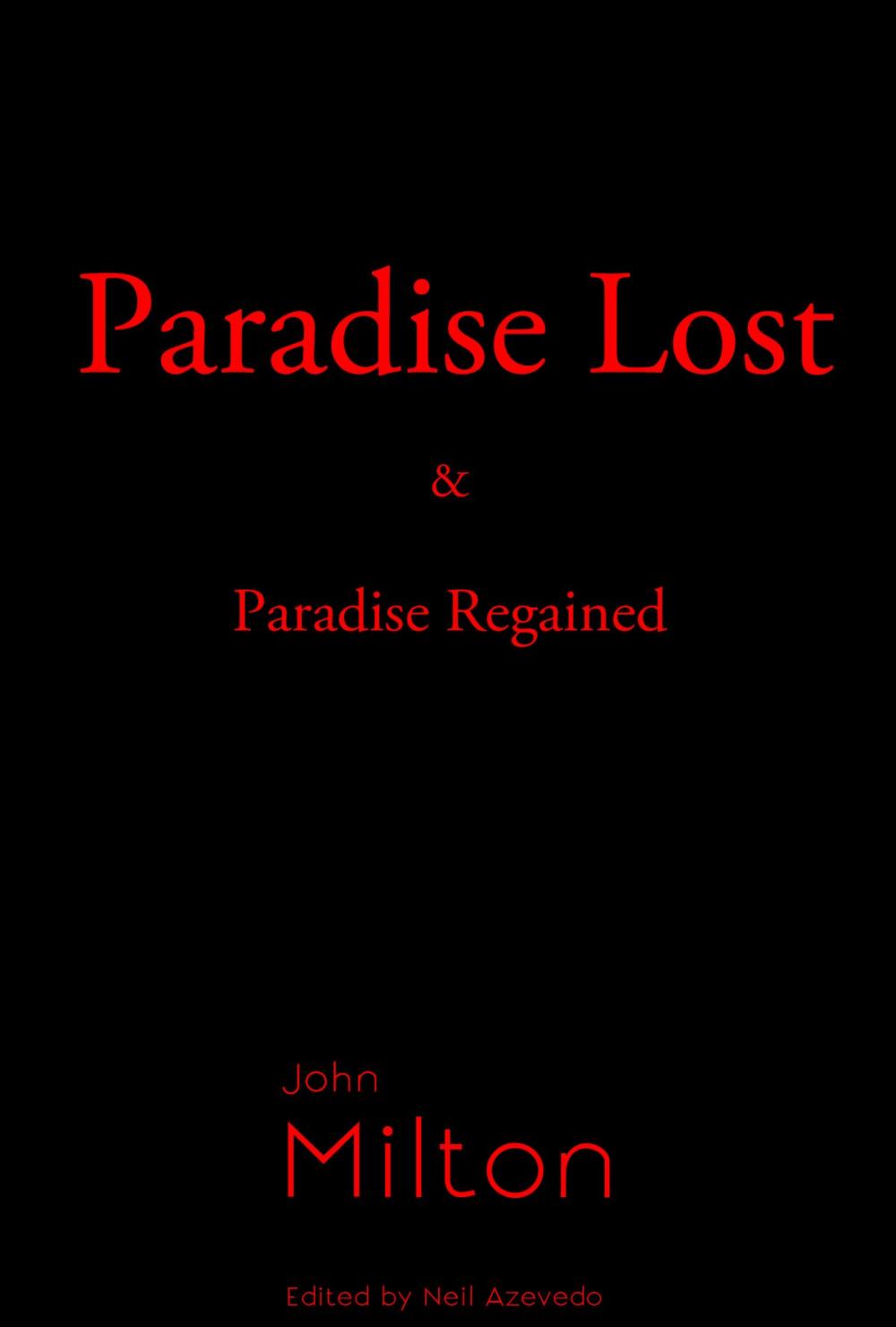 Big bigCover of Paradise Lost and Paradise Regained
