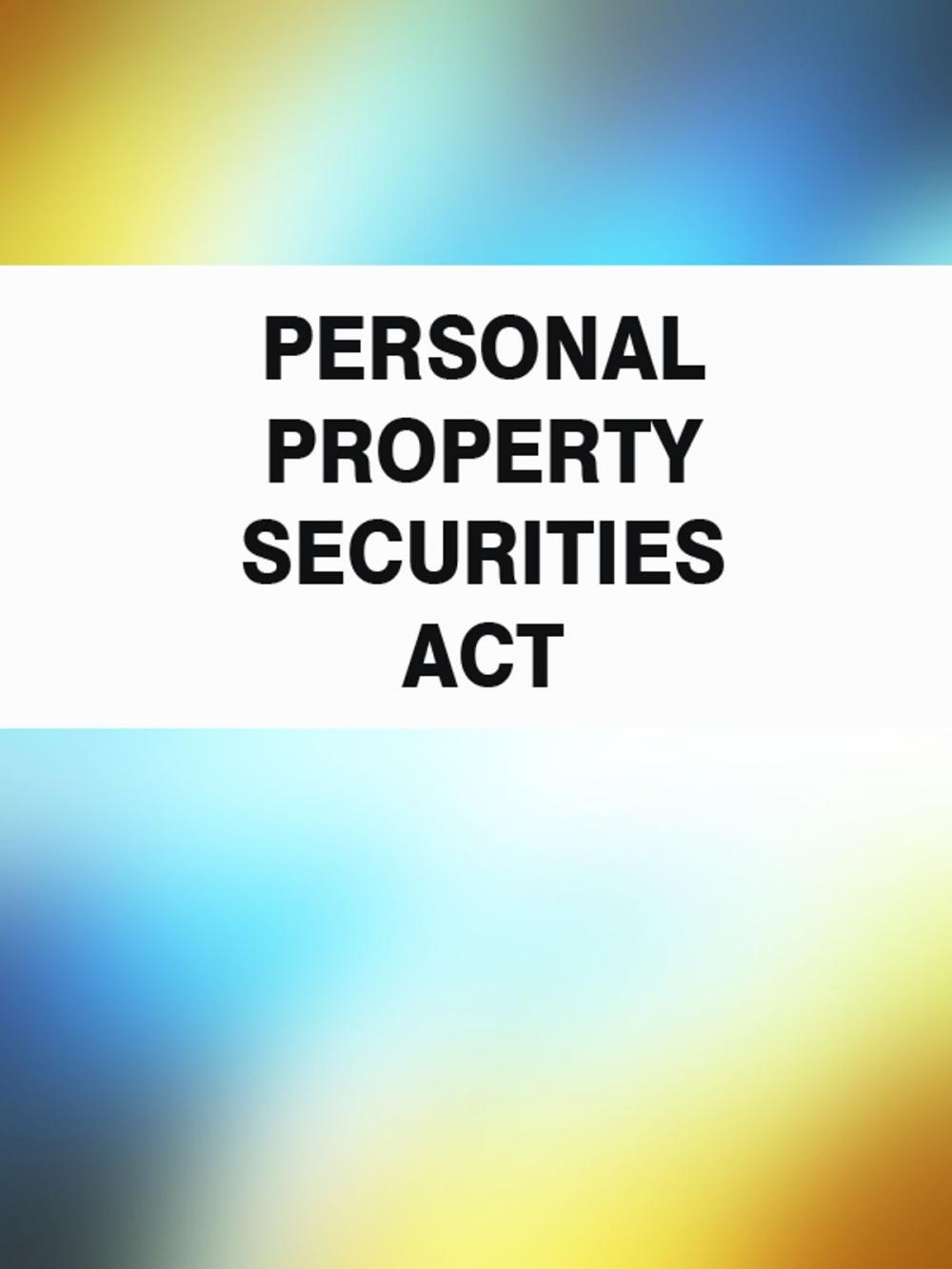 Big bigCover of Personal Property Securities Act