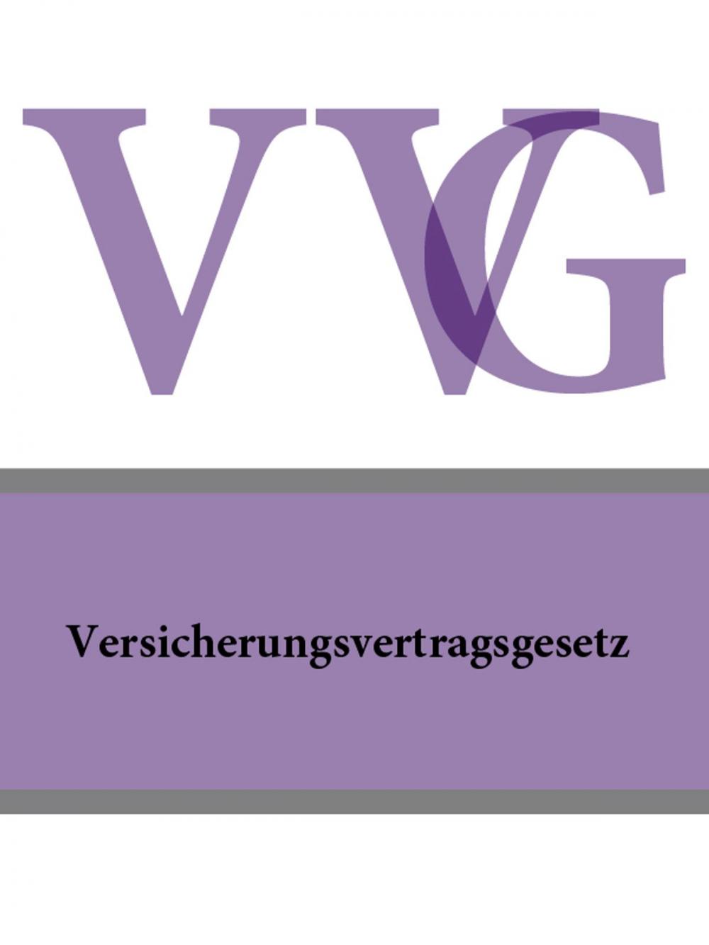 Big bigCover of Versicherungsvertragsgesetz - VVG