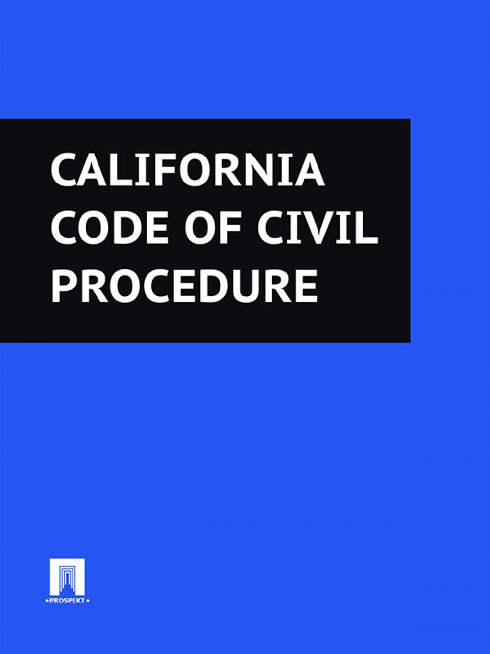 Big bigCover of California Code of Civil Procedure