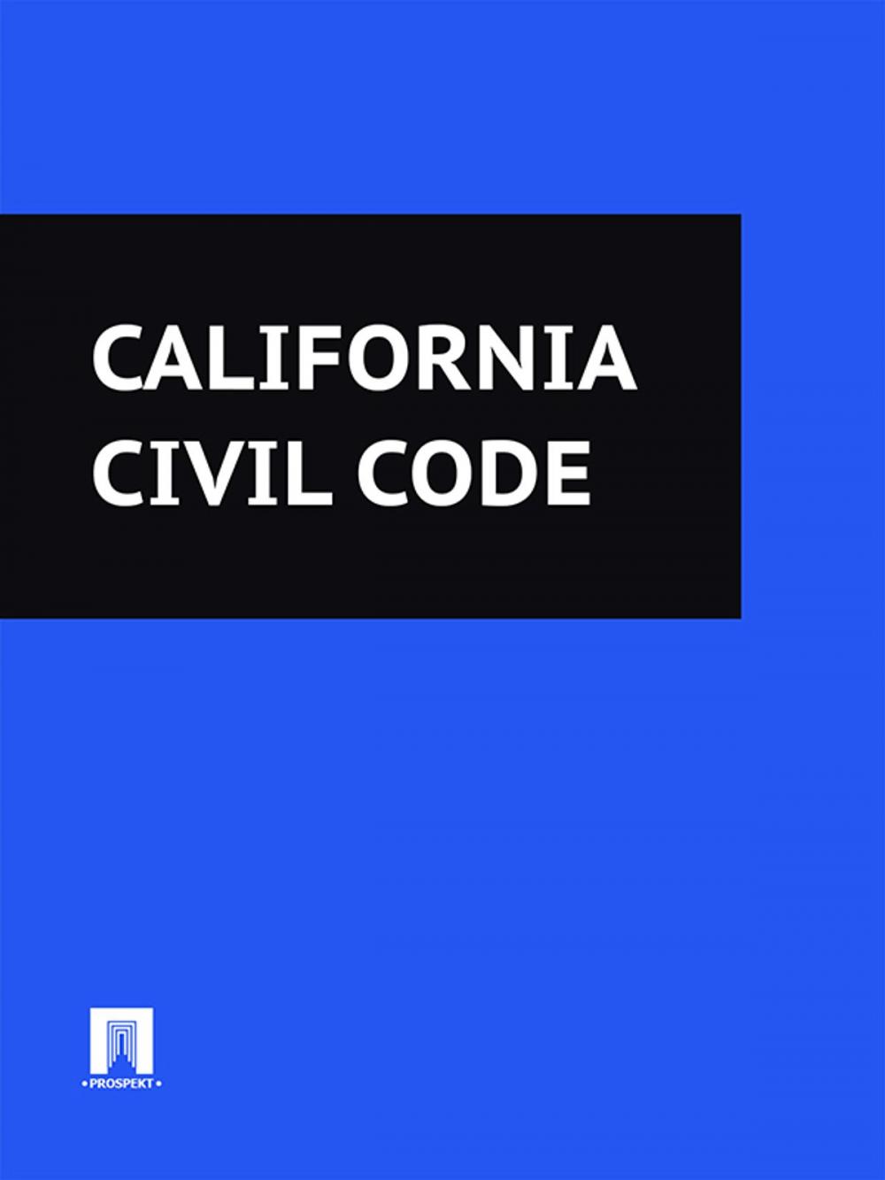 Big bigCover of California Civil Code