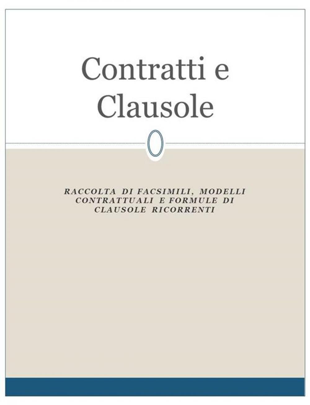 Big bigCover of Contratti e clausole