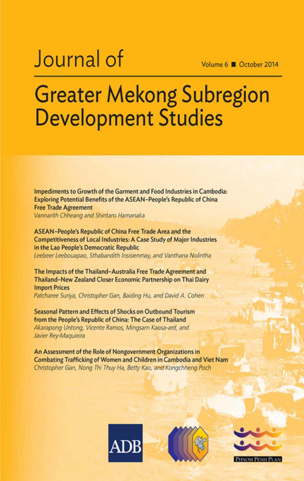 Big bigCover of Journal of Greater Mekong Subregion Development Studies October 2014